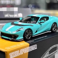 TOC 1: 64 Ferrari 812C Alloy Simulation Car Model Ferrari 812C 1/64 Car Model Tiffany Blue, Brand Ne