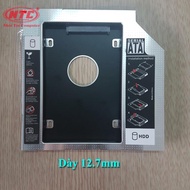 Caddy Bay dày 12.7mm chuẩn SATA 3 lắp HDD/SSD thay vào ổ DVD trên laptop (bạc) - Nhất Tín Computer