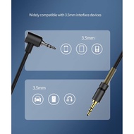 YK Design Audio Cable 90 Degree Elbow Design 3.5mm Male to Male AUX Audio YK-AUX01  Original YK Desi
