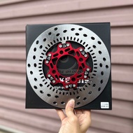 ⭐️⭐️ จานเบรคแต่ง 63 เรสซิ่ง เจาะรูเฉียง ใส่ Giorno จีออโน่ตัวABS ตรงรุ่น ขนาด 220 มิล เท่าเดิม