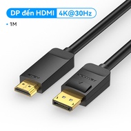 Vention Cáp DP Sang HDMI Cáp 4K DisplayPort Male Sang HDMI Male Đồng Bộ Âm Thanh Và Video Cho Máy Tí