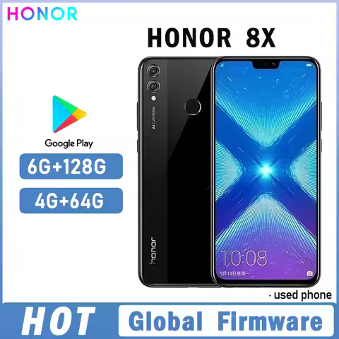 HONOR 8X Smartphone Global firmware CPU Haisi Qilin 710 EMUI 8.2 6.5-inch rear camera 20MP 3750mAh u