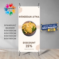 SPANDUK BANNER Tempe Mendoan Goreng Tempe Gorengan Makanan Bisa Request Desain