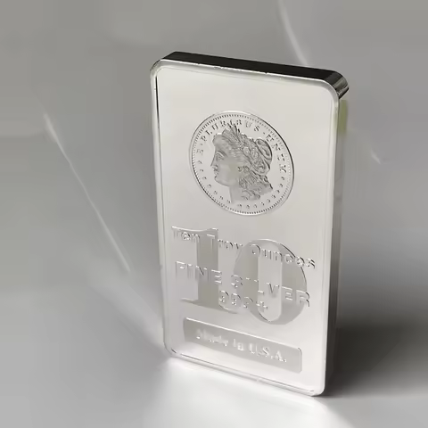 1 Pc Non Magnetic Craft 10 OZ Coin Silver Plated Badge USA Collectible Commemorative Decoration Gift