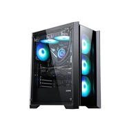 (GZS-Bk) Case (เคสคอมพิวเตอร์) SAMA พัดลม 4 ตัว (ATX  Micro-ATX  Mini-ITX) กระจกเทมเปอร์มพร้อมที่กัน