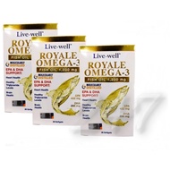 Live-Well ROYALE OMEGA-3 Fish Oil 1200 mg