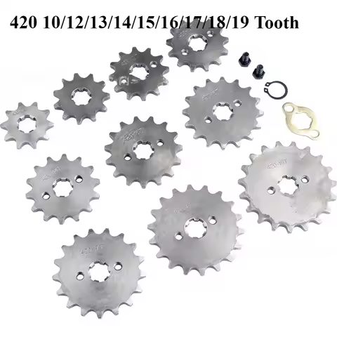 420 10/12/13/14/15/16/17/18/19 Tooth Front Engine Sprocket 17mm For 70cc 110cc 125cc Pit Dirt Bike R