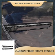 For BMW M3 F80 13-19 M4 F82 F83 Car Accessories Dry Carbon Fiber Fender Air Vent Flow Trim Replaceme