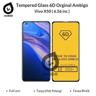 Tempered Glass 6D 9D Vivo X50 Full Cover