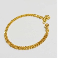 Cop 916/999 Exactly Gold BANGKOK Solid Centipede Hand Chain