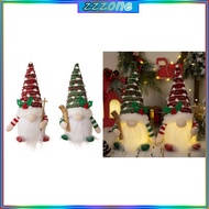 zzz Knitted Dot Hat Doll Faceless Gnome Rudolph Doll Cloth Toy For Christmas Party Holiday Christmas