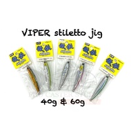 viper stiletto uv jig 40g ＆ 60g jigging lure fishing lure