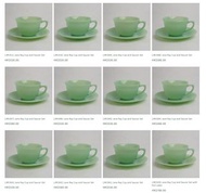 FireKing Fire King | Jane Ray Cup and Saucer Sets | 杯碟套裝 | artitudhk | Vintage | 懷舊 | 收藏 |