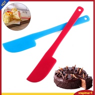  Plastic Cream Butter Cake Spatula Mixing Batter Scraper Knife Brush Baking Tool