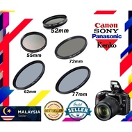 Circular Polarizing Filter (CPL) Filter 77MM 72MM 62MM 52MM 55MM CAMERA PHOTO FILTER LENS