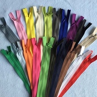 8pcs 3# Invisible Zipper Zip Zipp 20 28 35 40 45 50 55 60 65 cm Long Black White Nylon Ziper Zips Zi