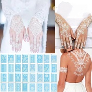 1 Sheet of White Henna Tattoo/ Temporary Henna Tattoo/ Henna Stick-on Special Henna Wedding Decorati