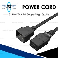 2M/3Meter C19 to C20 Power Cord