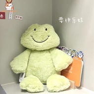 Smile Frog Doll A Happy Happy Frog Doll Plush Toy Healing Series Children's Gift Mother's Day Small Gift Anniversary Gift Pillow Doll Doll Doll Children's Day Gift Cushion
