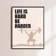 2025 Minimal Fitness Motivational Quotes Runing Sports Posters and Prints Canvas Printing Wall Art P