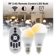 DUNDUN Energy-Saving Intelligent LED Bulb E27 With Remote Control Bulb 12w7w 2.4g RF Dimmable, Timed