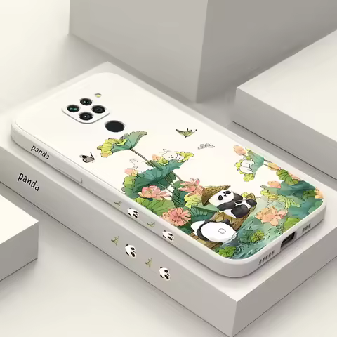 Note 9 Leisurely Panda Silicone Phone Case For Xiaomi Redmi Note 7Pro 9 9S 9T 9Pro 8Pro 10 10S 10T 1