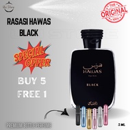 ORIGINAL 100% RASASI HAWAS BLACK (DECANT)