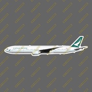 Cathay New Painting B777 Realistic Civil Aircraft 3M Sticker Waterproof Size 165MM