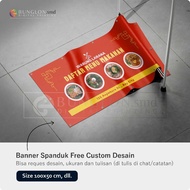 Print PRINT BANNER BANNER BANNER WARUNG EATING CUSTOM DESIGN