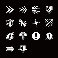 天堂 車貼 技能 BUFF 天堂M 天堂W 8公分 多種顏色選擇 反光貼紙