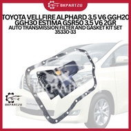 TOYOTA VELLFIRE ALPHARD 3.5 V6 GGH20 GGH30 ESTIMA GSR50 3.5 V6 2GR AUTO TRANSMISSION FILTER AND GASK
