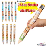 ROSEGOOD Giant Wooden Pencil, With Eraser 33.5cm Giant Pencil, Creative Capibara/Puppy Big Pencil Pe
