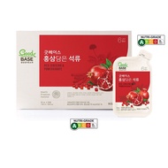 Good Base [Pomegranate Extract Juice with Ginseng for Women &amp; Men] Pre Workout Energy Drink, Korean