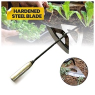Cangkul Tanah Kecil Cangkul Besi Mini Cangkul Rumput Hoe All steel Hardened Hollow Handheld Weeding Rake Farms  小锄头