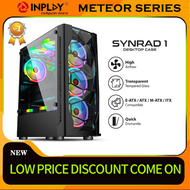 🥇NO1 INPLAY PC Case Computer Gaming Case Desktop case Matx case With 6*12CM Fan Slot USB Port Temper