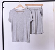 Plus Size 6XL 7XL 8XL 50-170KG Summer Modal Home Wear Set Men Pajamas Sets Soft Casual Sleep Wear Sh