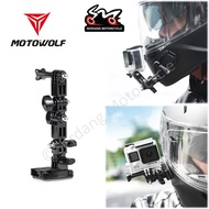 MOTOWOLF Action Camera Holder Helmet Mount Rotatable GoPro Hero Motor MDL3520