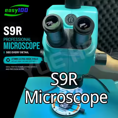 RF4 S9R Trinocular Optical Microscope 7-74X Continuous Zoom for Mobile Phone Repair Welding PCB Insp