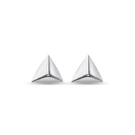 SK Jewellery Geoluxe 10K White Gold Stud Earrings