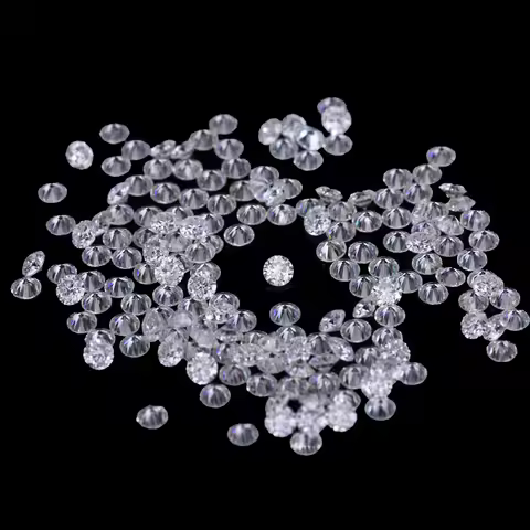 1.0ct / Pack Real Top D Color VVS1 Small Sizes Moissanite Loose Stones 0.8mm-3.0mm Moissanite Gemsto