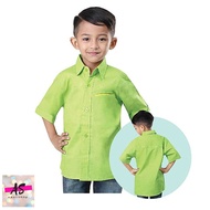 HIJAU KEMEJA CASUAL SHIRT FOR BOYS AGED 1-8 YEARS - Inficlo IGF 898 GREEN Original