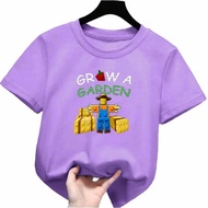 Unisex children's T-shirts with digital screen printing, grow a garden motif roblox2
