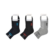 [3 Pairs] JOCKEY - Quarter Length Cotton Socks Men Sock Stokin Lelaki Stocking Man | JMS308930