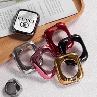 Hollow PC Case for Apple Watch Series 10 46MM 42MM Accessories Electroplate Protective Frame Bumper 