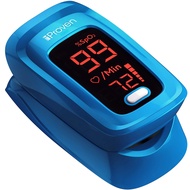 iProven Pulse Oximeter Fingertip - Blood Oxygen (O2) Saturation Level Monitor - with Heart Rate Dete