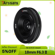 7artisans 18mm F6.3 II APS-C Ultra-thin Constant Aperture Camera Lens For mirrorless cameras