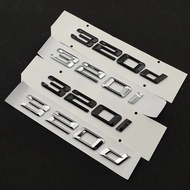 3D ABS Logo 316i 318i 318d 320i 320d 325i 325d 330i 330d Emblem Letters Car Trunk Sticker For BMW E4