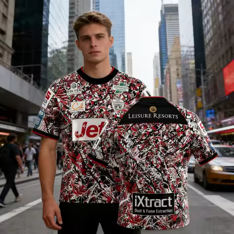 2026 New hot sell England Leigh Leopards Rugby Sports Jersey UK Men women's British Rugby Casual Tra