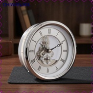 [chiwanji4x] Skeleton Movement Clock Head Metal Timepiece Part Black Hands Skm3085b-120g