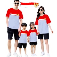 KATUN MERAH As23 GB29 Red and White T-Shirt August 17th Semi 24S Cotton Economical Quality